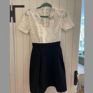 Claude Pierlot Lace Black and White Dress